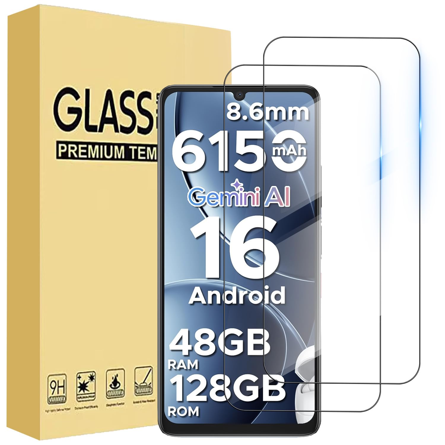 Amazon | (2枚入り)For DOOGEESmart/POPUX Note 58/58 Pro/N58pro 保護